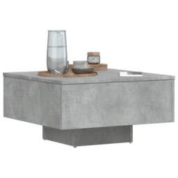 Berkfield Home Coffee Table Concrete Grey 60x60x31.5 cm Engineered Wood - thumbnail 4