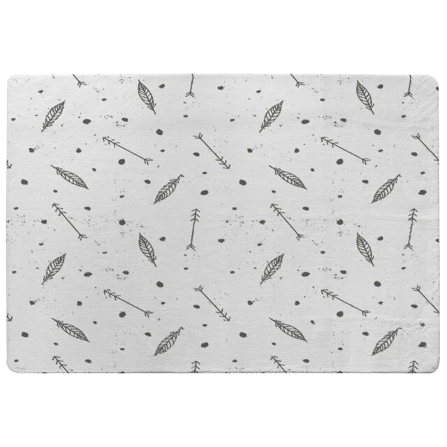 Benjamin Tate Design Feathers & Arrows In Boho Style Rug in Natural - Size: Large - image 1
