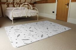 Benjamin Tate Design Feathers & Arrows In Boho Style Rug in Natural - Size: Large - thumbnail 3