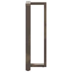 Berkfield Home Bar Table Legs T-Shaped¬†2 pcs Natural Steel 50x35x(110-111) cm Steel in Black - thumbnail 5