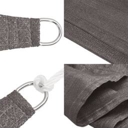 Berkfield Home Sunshade Sail 160 g/m ² Anthracite 3/4x3 m HDPE in Dark Grey - thumbnail 6