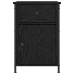 Berkfield Home Bedside Cabinets 2 pcs Black Oak 40x42x60 cm Engineered Wood - Size: 40 x 42 x 60 cm - thumbnail 7