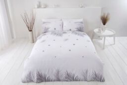 Rapport Home PH Tropics Polycotton Duvet Cover Set With Pillowcase in Grey - Size: Double - thumbnail 1