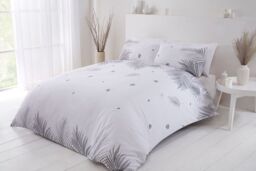 Rapport Home PH Tropics Polycotton Duvet Cover Set With Pillowcase in Grey - Size: Double - thumbnail 3