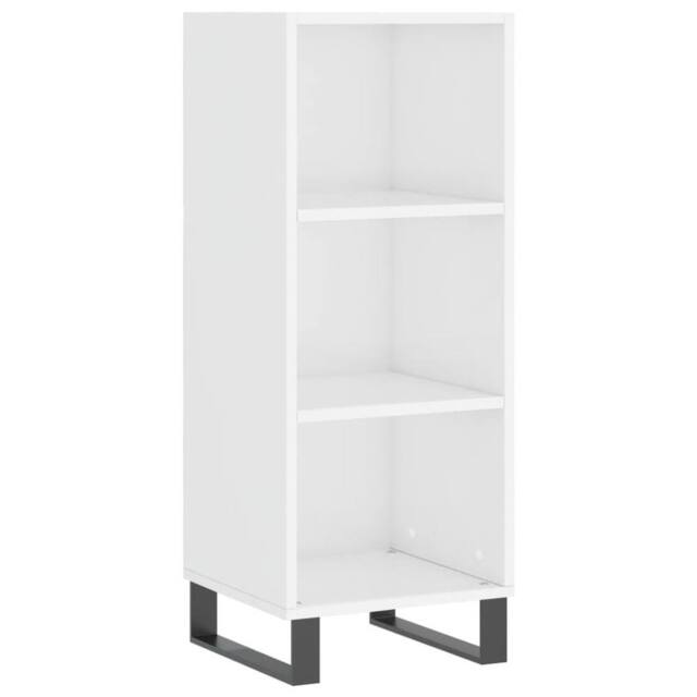Berkfield Home Sideboard High Gloss White 34.5x32.5x90 cm Engineered Wood - image 1