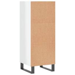 Berkfield Home Sideboard High Gloss White 34.5x32.5x90 cm Engineered Wood - thumbnail 6