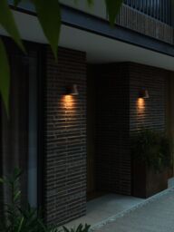 Nordlux Modern Outdoor Wall Light Brown Aluminium GU10 Dark Sky - Mains Powered, IP54 - thumbnail 7
