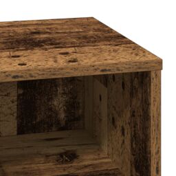 Berkfield Home Bedside Cabinets with LED Lights 2 pcs Old Wood 50x34, 5x50 cm in Brown - thumbnail 9