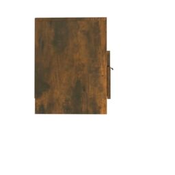 Berkfield Home TV Cabinet Smoked Oak 150x33.5x45 cm Engineered Wood in Brown - thumbnail 6