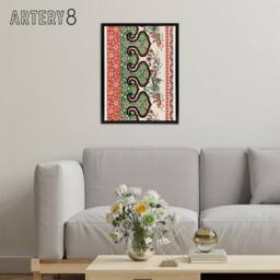 "Artery8 Owen Jones Ornamental Floral Motif Pattern Framed Canvas Art Print - Size: W12"" x H16""" - thumbnail 3