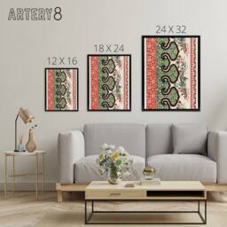 "Artery8 Owen Jones Ornamental Floral Motif Pattern Framed Canvas Art Print - Size: W12"" x H16""" - thumbnail 4