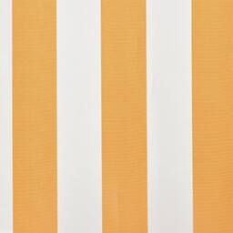 Berkfield Home Awning Top Sunshade Canvas Sunflower Yellow & White 6 x 3 m - thumbnail 4