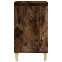 Berkfield Home Classic Bedside Cabinets 2 pcs Smoked Oak 40x35x70 cm Engineered Wood in Brown - Size: 40 x 35 x 70 cm - thumbnail 5
