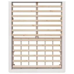 Berkfield Home Bed Frame with Lift-Up Storage - White, 150 x 200cm, Solid Pine in White - Size: 150 x 200 cm - thumbnail 8
