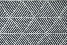 New Edge Blinds Geo Diamond Collection Cotton Throw in Black - Size: 228 cm x 254 cm - thumbnail 2