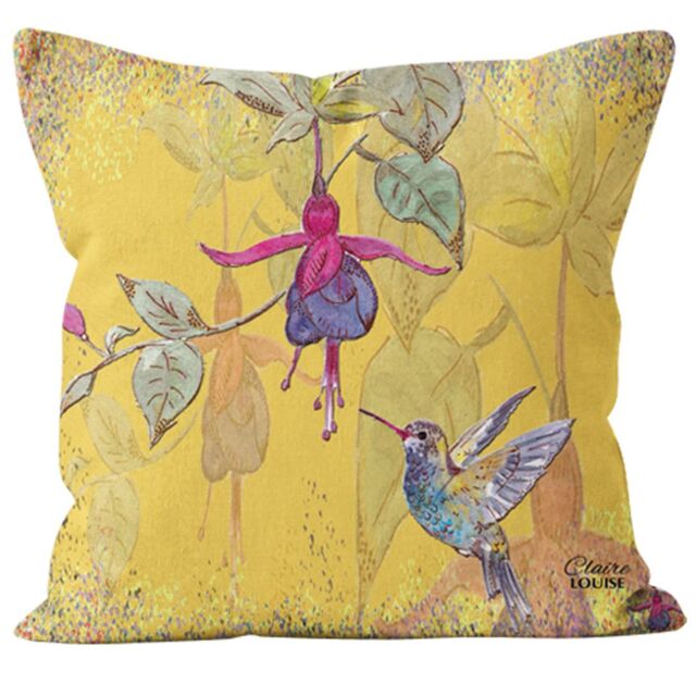Claire Louise Powder Bloom Fuchsia 45cm x 45cm Double Sided Cushion - Size: 45 cm x 45 cm - image 1