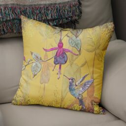 Claire Louise Powder Bloom Fuchsia 45cm x 45cm Double Sided Cushion - Size: 45 cm x 45 cm - thumbnail 2