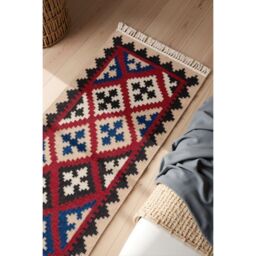 THE RUGS Kamal Kelim Rug - Vintage Design Handwoven Wool Cotton Reversible 3 mm - Size: 120 cm x 170 cm - thumbnail 9