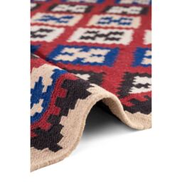 THE RUGS Kamal Kelim Rug - Vintage Design Handwoven Wool Cotton Reversible 3 mm - Size: 120 cm x 170 cm - thumbnail 3