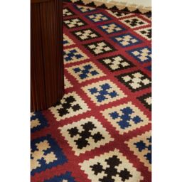 THE RUGS Kamal Kelim Rug - Vintage Design Handwoven Wool Cotton Reversible 3 mm - Size: 120 cm x 170 cm - thumbnail 7