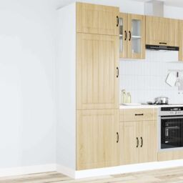 Berkfield Home Kitchen Cupboard Lucca Sonoma Oak Engineered Wood in Brown - thumbnail 2