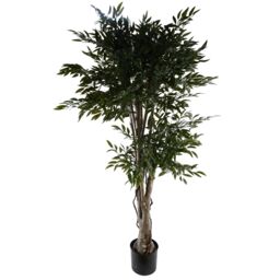 Leaf Artificial Plant Ruscus Tree- 2716 leaves UV PROTECTED OUTDOOR Botanik in Green - thumbnail 1
