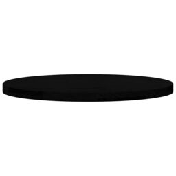 Berkfield Home Table Top Dark Brown 80x40x4 cm Solid Wood Oak Oval - Size: 80 x 40 x 4 cm - thumbnail 5