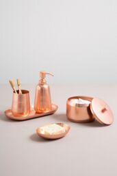 Orsina Madison Shine Copper Finish Soap Dish in Gold - thumbnail 6