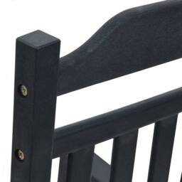 Berkfield Home Garden Rocking Chair Black 65x84x114 cm HDPE - Size: 65 x 84 x 114 cm - thumbnail 8