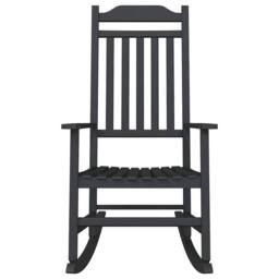 Berkfield Home Garden Rocking Chair Black 65x84x114 cm HDPE - Size: 65 x 84 x 114 cm - thumbnail 4