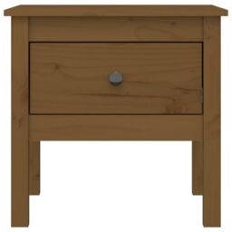 Berkfield Home Side Table Honey Brown 50x50x49 cm Solid Wood Pine - Size: 50 x 50 x 49 cm - thumbnail 6