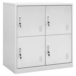 Berkfield Home Locker Cabinet Light Grey 90x45x92.5 cm Steel - thumbnail 2