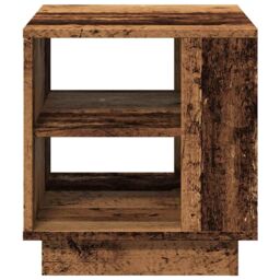 Berkfield Home Coffee Table Old Wood 40x40x43 cm Engineered Wood in Brown - Size: 40 x 40 x 43 cm - thumbnail 4