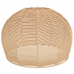 Berkfield Home Ceiling Lamp Shade √ò36x26 cm Iron & Paper in Brown - Size: 36x26 cm - thumbnail 2