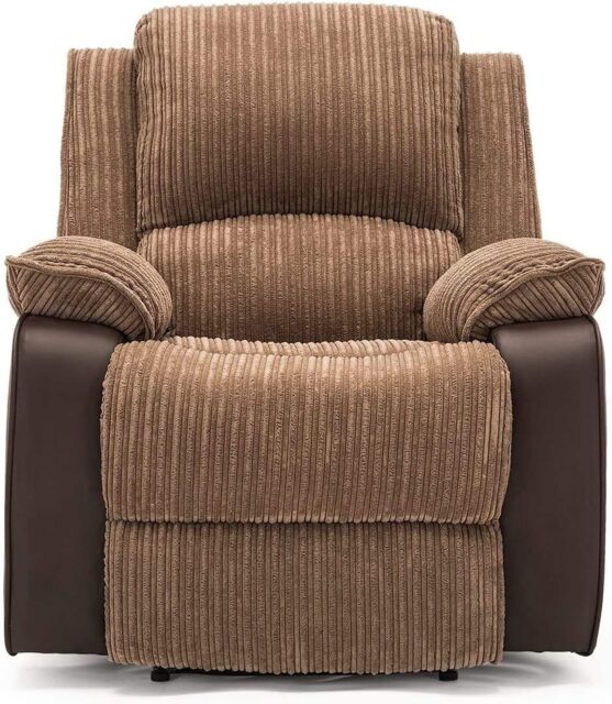 SquareBoxx Valencia Manual Latch Recliner Armchair in Brown - image 1