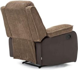 SquareBoxx Valencia Manual Latch Recliner Armchair in Brown - thumbnail 3