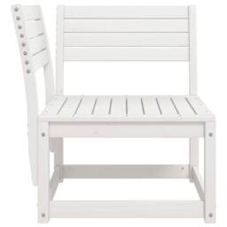 Berkfield Home Garden Sofa Corner White 73x73x78 cm Solid Wood Pine - Size: 73 x 73 x 78 cm - thumbnail 5