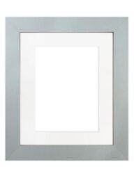 Frames & Mirrors 4U Metro Light Grey Frame with White Mount for Image Size A4 - thumbnail 1