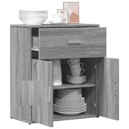 Berkfield Home Sideboard Grey Sonoma 60x31x70 cm Engineered Wood - Size: 60 x 31 x 70 cm - thumbnail 4