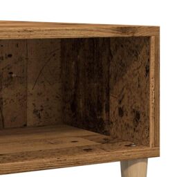 Berkfield Home Coffee Table Old Wood 60x60x30 cm Engineered Wood in Brown - Size: 60 x 60 x 30 cm - thumbnail 7