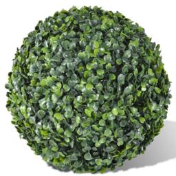 Berkfield Home Lush Boxwood Ball Artificial Leaf Topiary Ball 35 cm 2 pcs in Green - thumbnail 3