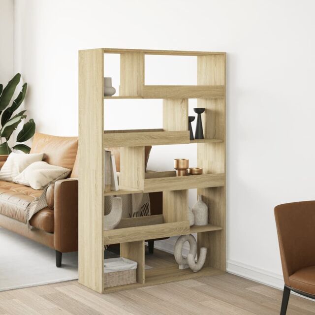Berkfield Home Room Divider Sonoma Oak 100x33x156.5 cm Engineered Wood in Brown - image 1