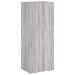 Berkfield Home TV Wall Cabinet Grey Sonoma 40.5x30x102 cm Engineered Wood - thumbnail 2