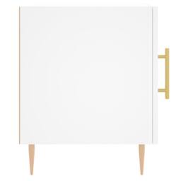 Berkfield Home Modern Bedside Cabinets 2 pcs White 40x40x50 cm Engineered Wood - Size: 40 x 40 x 50 cm - thumbnail 7