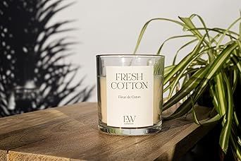 Marco Paul Cotton Scented Jar Candle Large Candles Scented in White - image 1