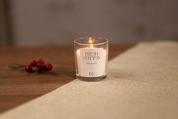 Marco Paul Cotton Scented Jar Candle Large Candles Scented in White - thumbnail 4