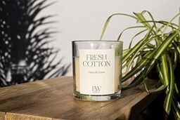 Marco Paul Cotton Scented Jar Candle Large Candles Scented in White