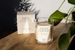 Marco Paul Cotton Scented Jar Candle Large Candles Scented in White - thumbnail 3