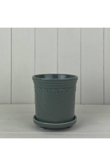 KDMD Grey Timeless Subtle Saucer Pot - image 1