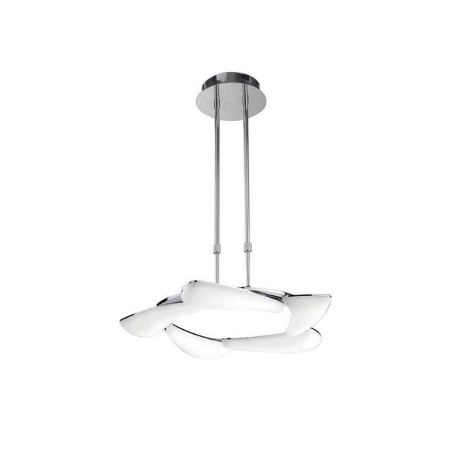 Netlighting Mistral Telescopic 30W LED Round 3000K 2700lm Chrome Frosted Acrylic in Grey - image 1